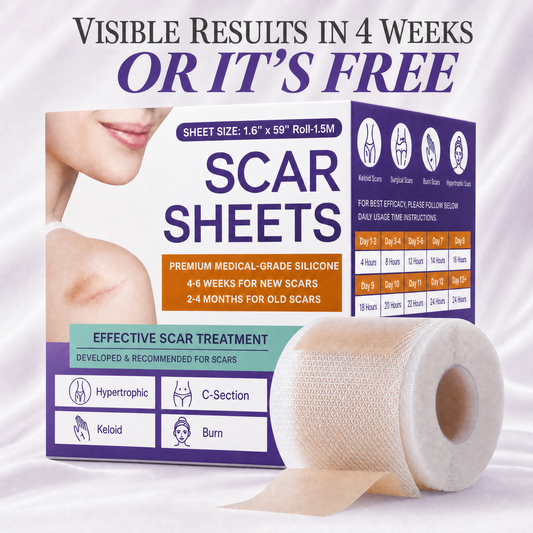 ScarFade Pro™ – Medical-Grade Silicone Scar Sheets"